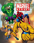 Kirjan Marvel Heroes kansi